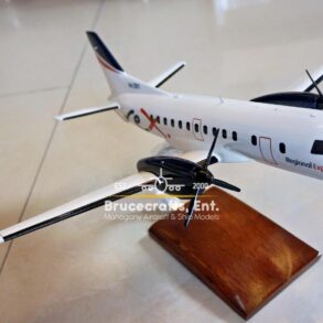 Saab 340 Rex Airlines Aircraft with detailed craftsmanship.